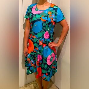 Retro Poppy Dress circa 1950s/60s!